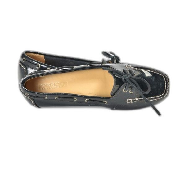 Sperry Top-Sider Black Patent Leather Loafers Sz 7.5 {EX+} - Picture 3 of 6